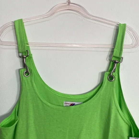 Vintage 90's Romper Cotton Women's XL Green Made in USA - Picture 2 of 10